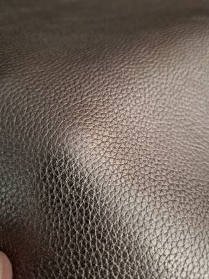 Leather bovine embossed milled bronze color