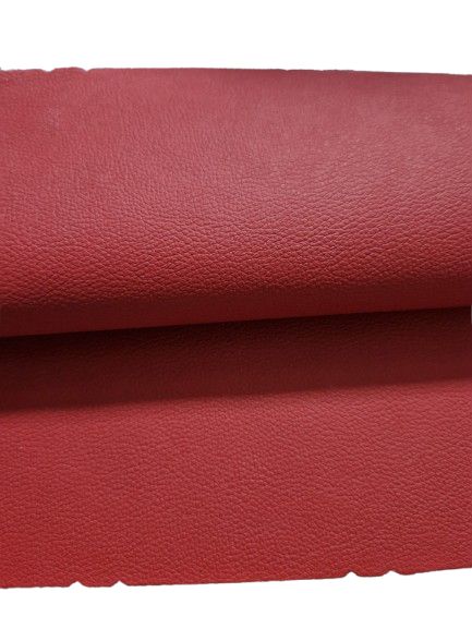Leather pieces red color 36 x 26 cm