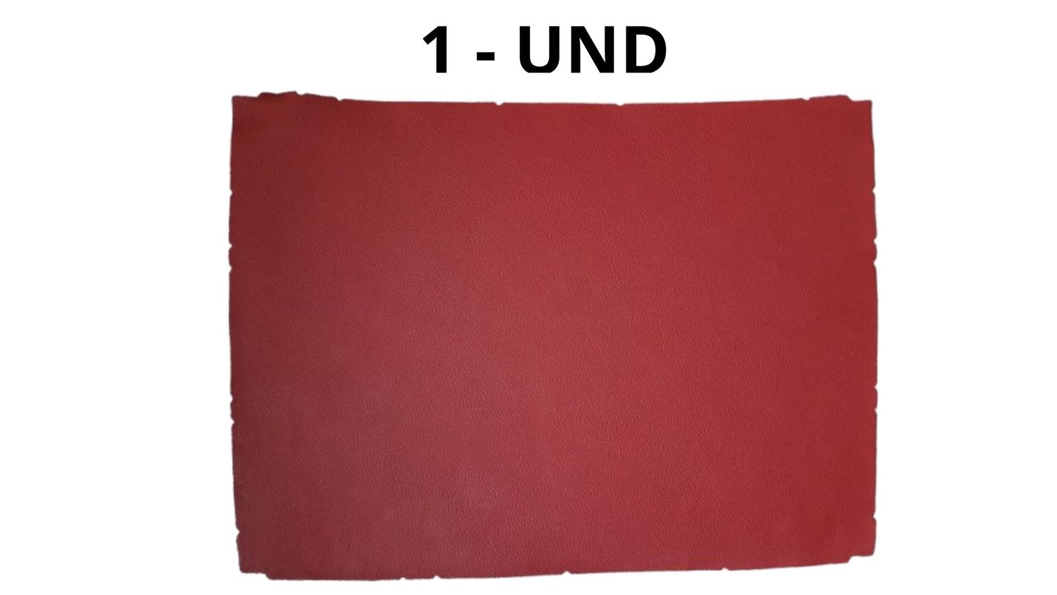 Leather pieces red color 36 x 26 cm, Units: 1