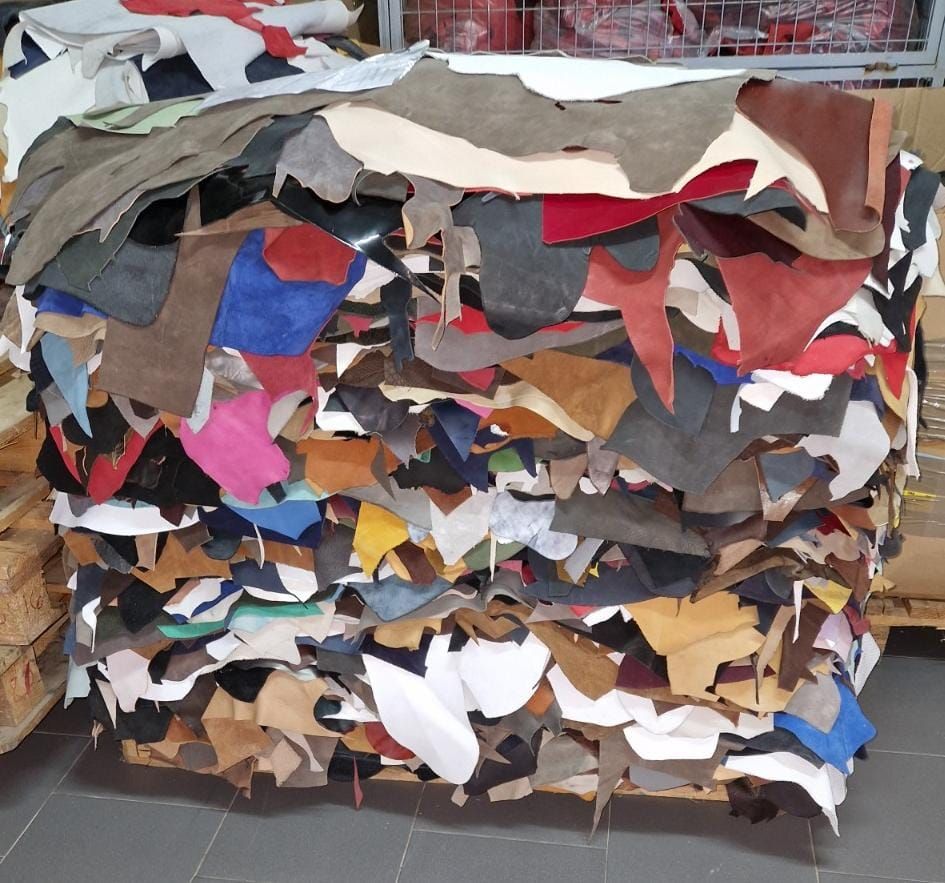 Leather Scraps bovine and goat leather
