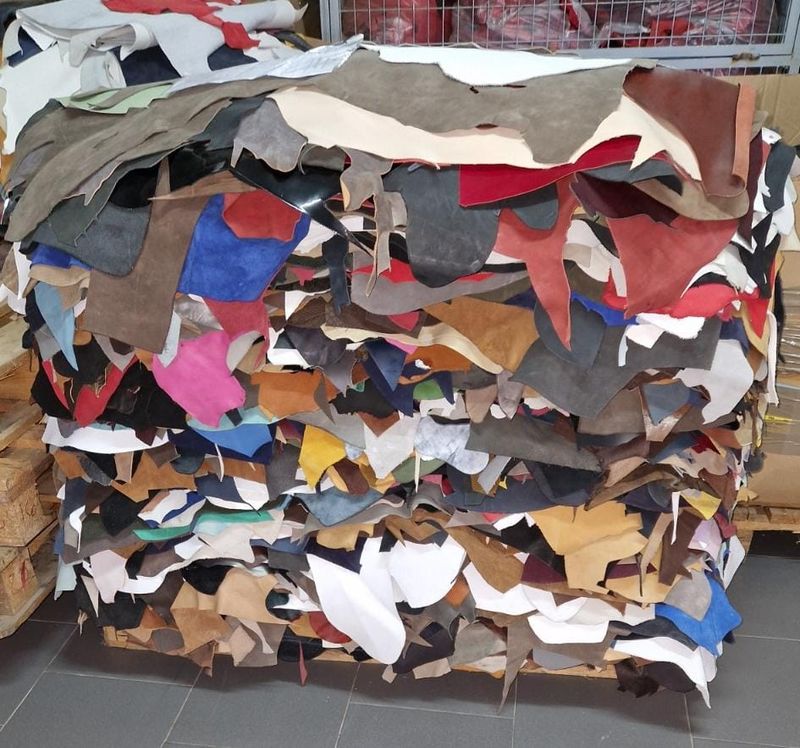 Leather Scraps bovine and goat leather
