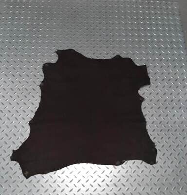 Pele de cabra vestuário cor preto