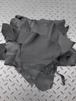 Leather goat scraps black