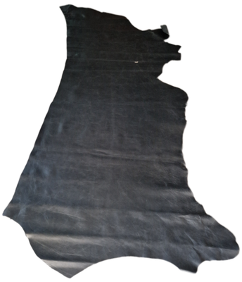 Pele bovino cor preto, acabamento natural vegetal