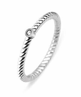 Ring North Star Silber