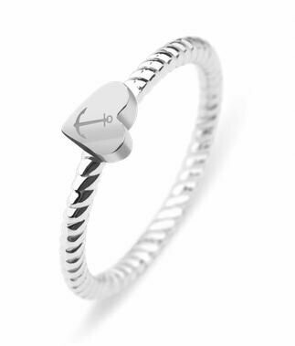 Ring Anchor Love Silber