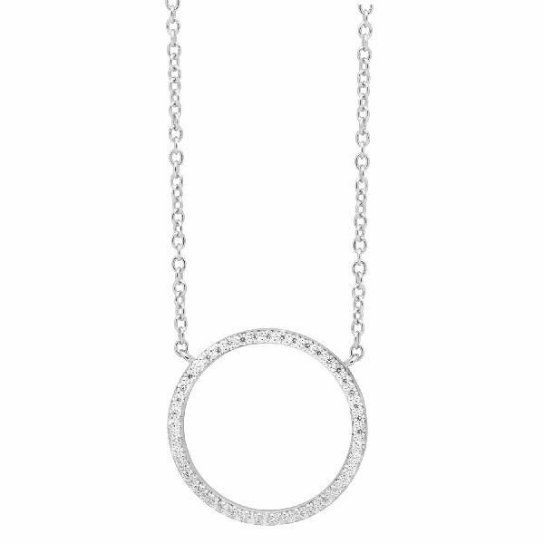 Kette mit Anhänger Silber mit Zirkonia