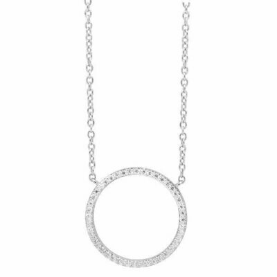 Kette mit Anhänger Silber mit Zirkonia