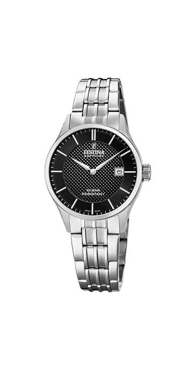 Festina Damenuhr Swiss Made Edelstahlband Festina Damenuhr Swiss Made Edelstahlband