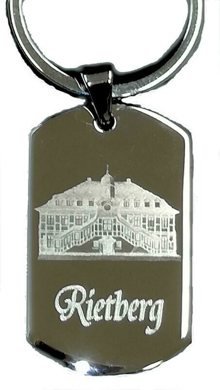 Schlüsselanhänger Edelstahl Motiv Rathaus Rietberg