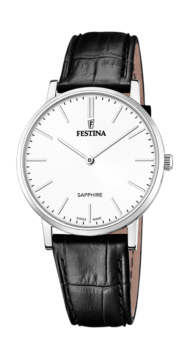 Festina Herrenuhr Swiss Made Lederband