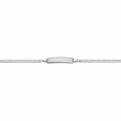 Armband Silber mit Gravurplatte