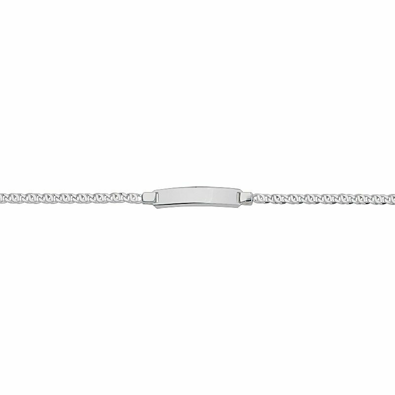 Armband Silber mit Gravurplatte