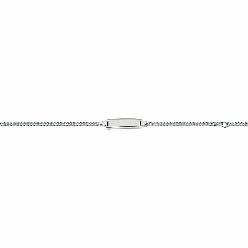 Armband Silber mit Gravurplatte