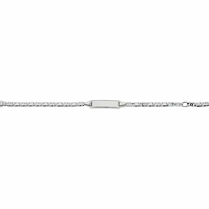 Armband Silber mit Gravurplatte Armband Silber mit Gravurplatte