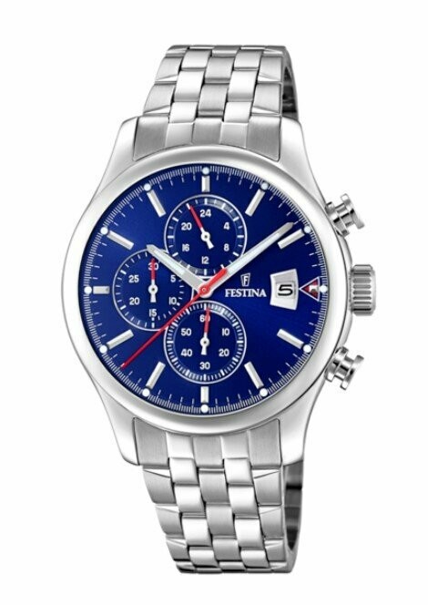 Festina Herrenuhr Chronograph Edelstahlband