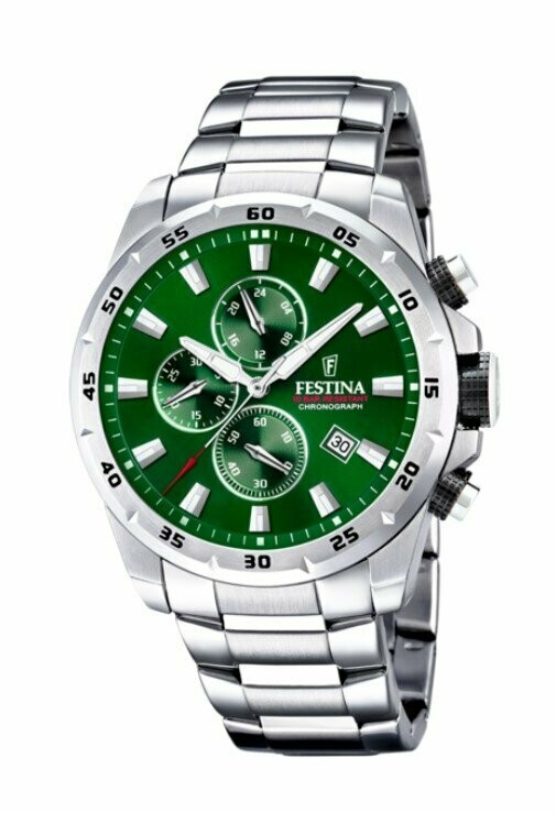 Festina Herrenuhr Chronograph Edelstahlband