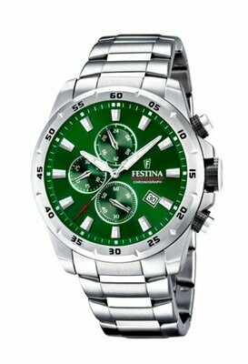 Festina Herrenuhr Chronograph Edelstahlband