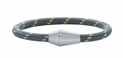 Paul Hewitt Armband Conic Silber Nylon Grau Grün