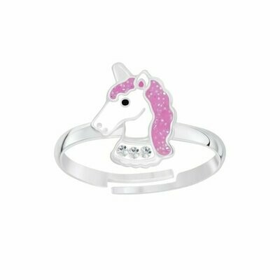 Janusch Kinderring Einhorn mini 925 Silber universal