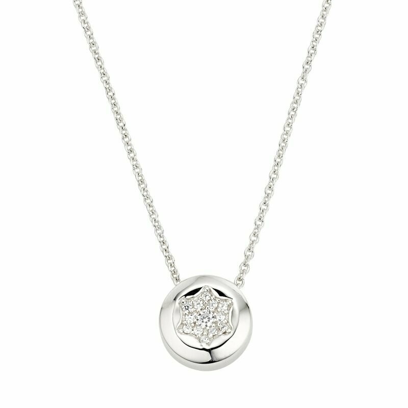 Silber Collier mit Stern