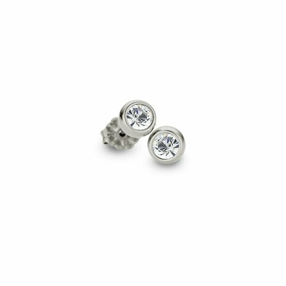 Ohrstecker  Titan Zirkonia