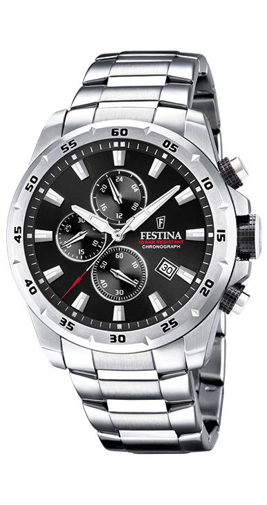 Festina Herrenuhr Chronograph Edelstahlband