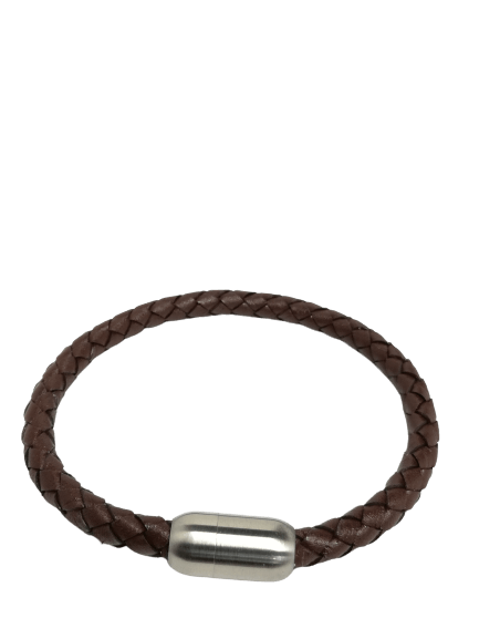 Herrenarmband Leder Edelstahl