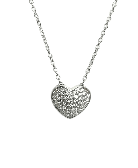 Kette mit Anhänger Herz Silber