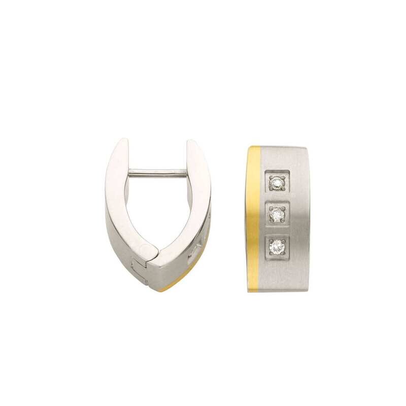 Creolen Titan mit Zirkonia Creolen Titan mit Zirkonia