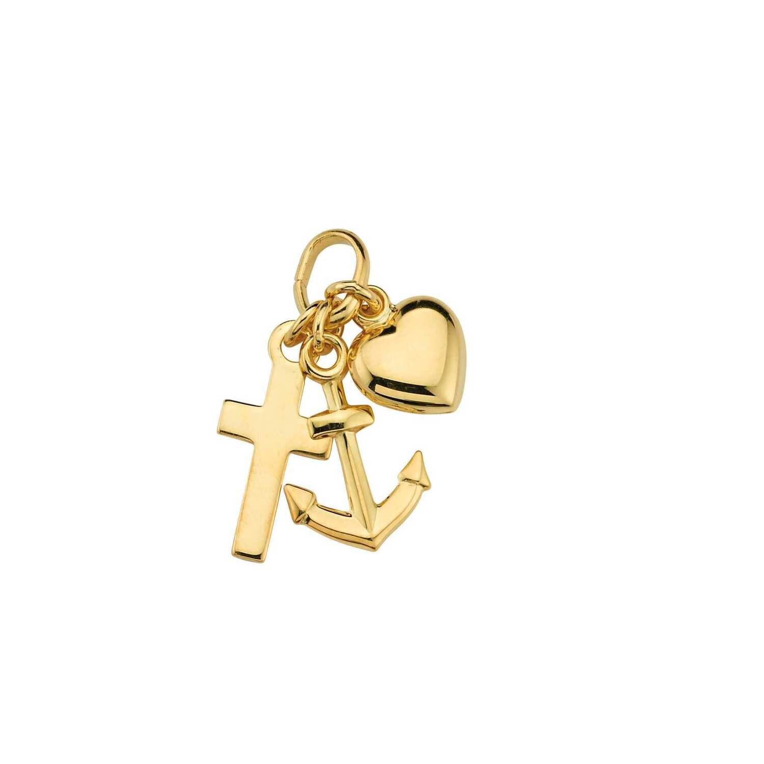 Anhänger Gold 333/- Glaube - Liebe- Hoffnung