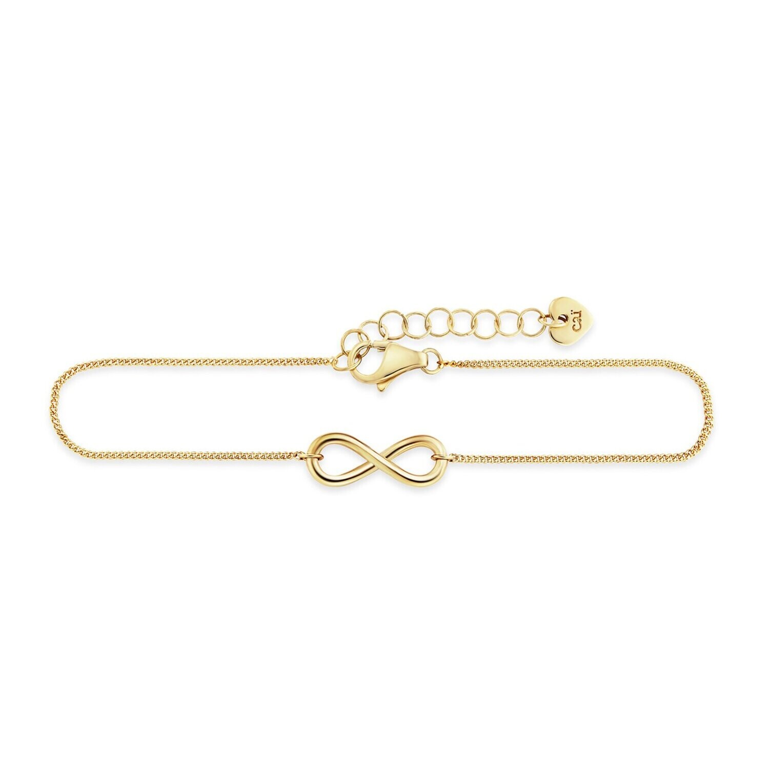 cai Armband 925/- Sterling Silber vergoldet Infinity