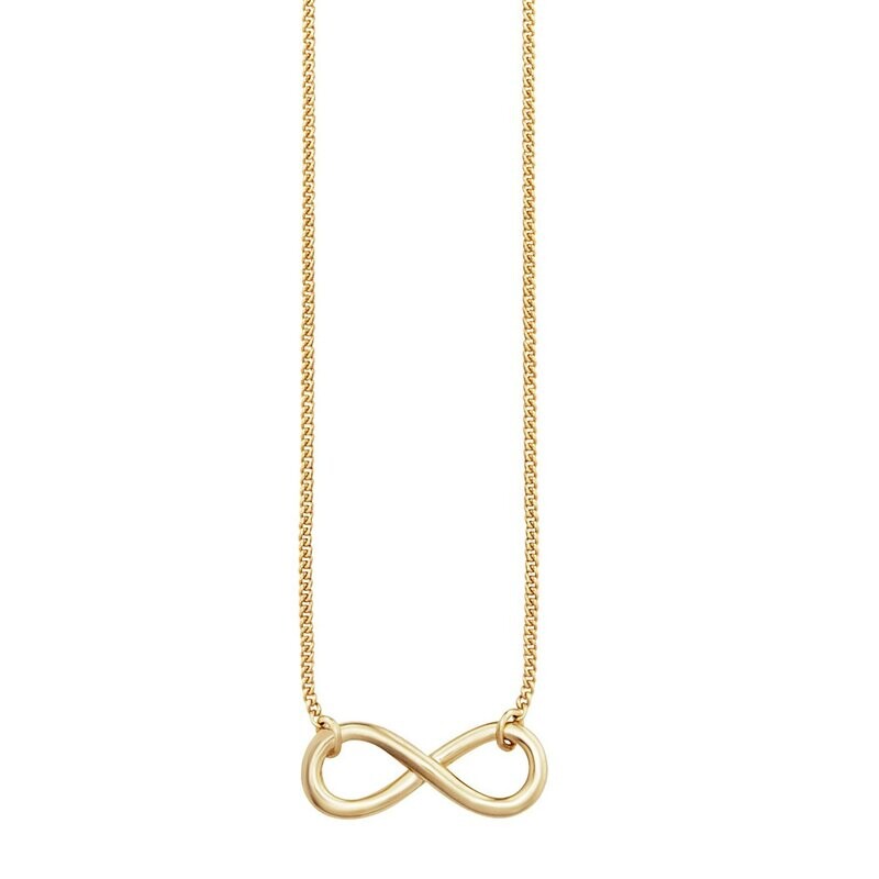 cai Collier 925/- Sterling Silber vergoldet Infinity