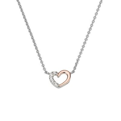 Silber Collier mit Herz