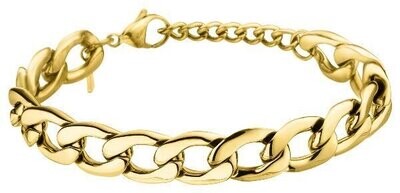 Armband Stahl gold