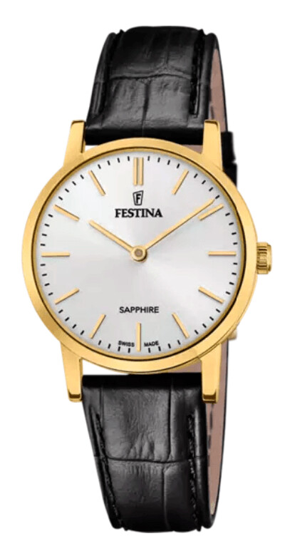 Festina Damenuhr Lederband Swiss Made