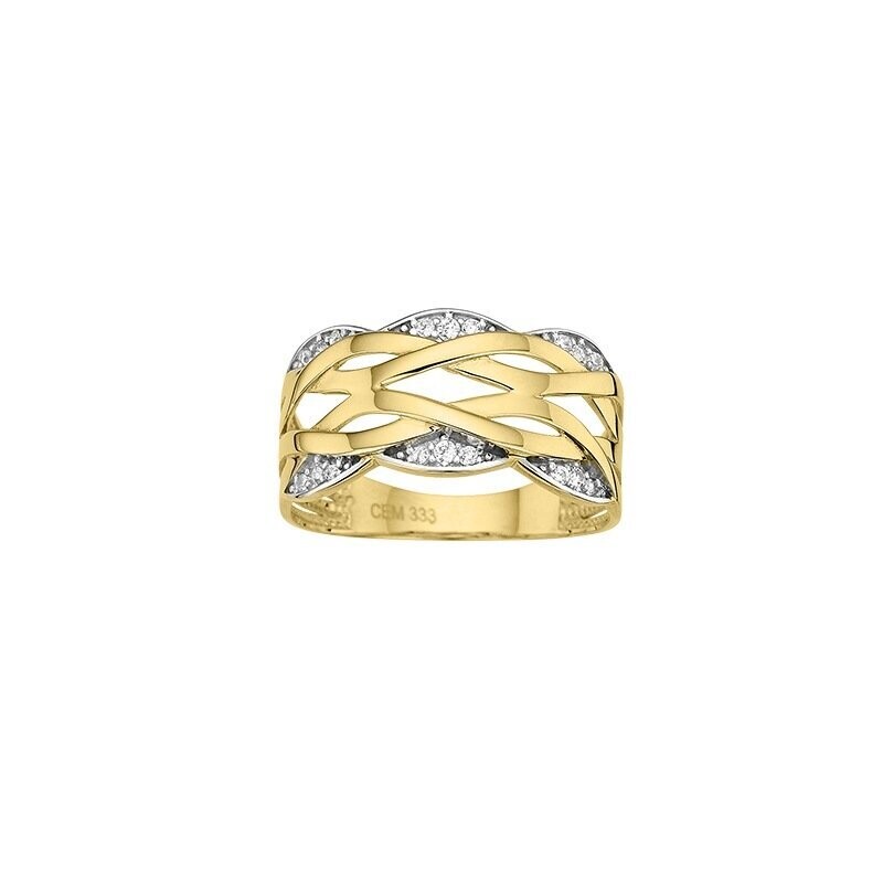 Damenring Gold 333/- Zirkonia