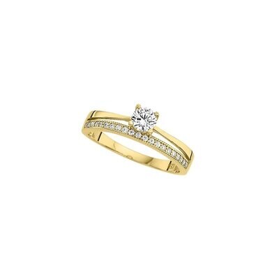 Damenring Gold 333/- Zirkonia