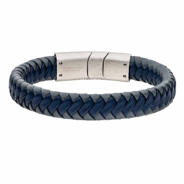 Herrenarmband Leder Edelstahl