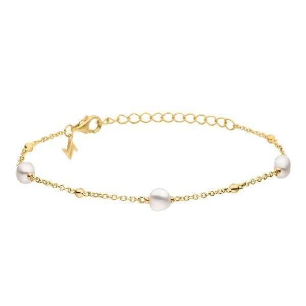 Armband Silber vergoldet mit Perle
