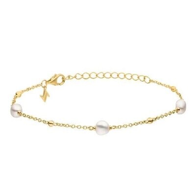 Armband Silber vergoldet mit Perle