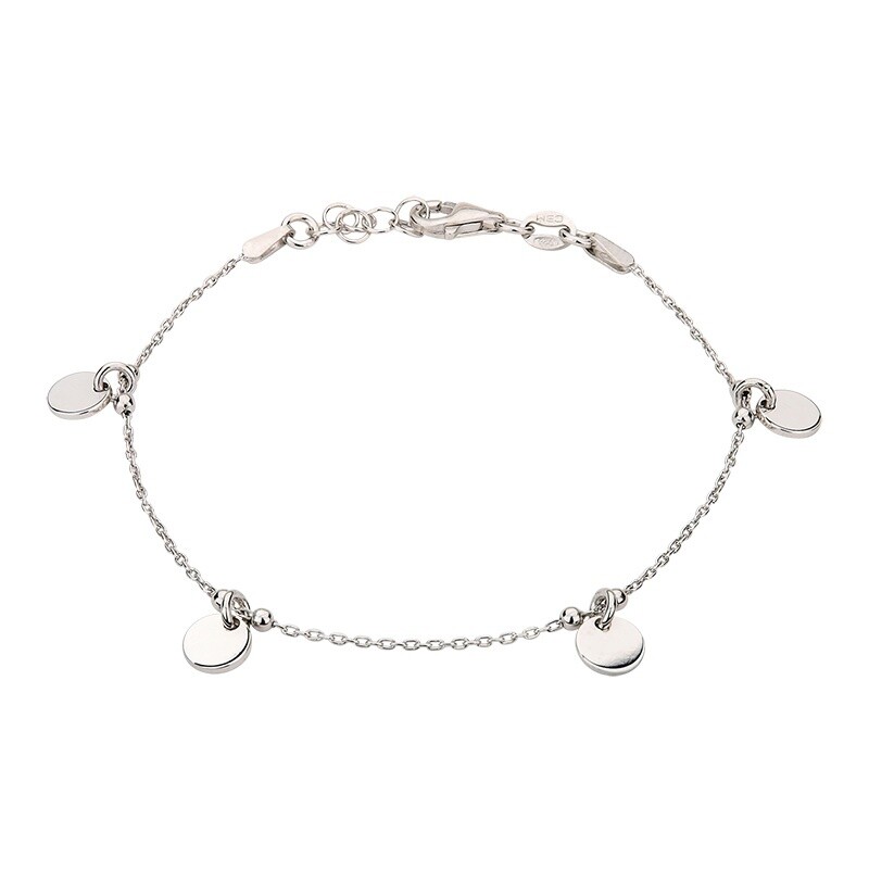 Armband Silber mit Plättchen