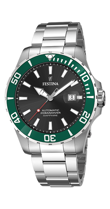 Festina Herrennuhr  Edelstahl Automatik