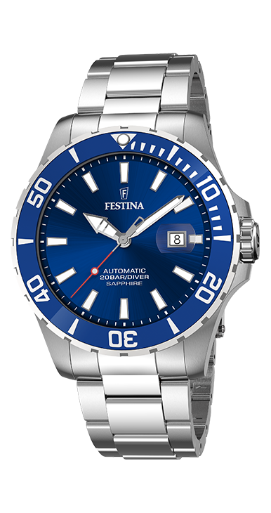 Festina Herrennuhr  Edelstahl Automatik