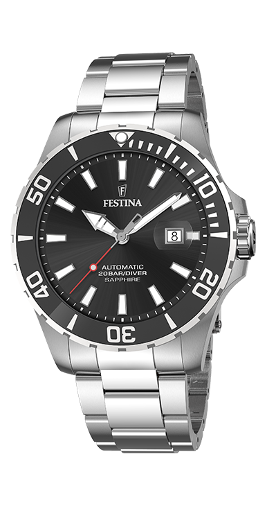 Festina Herrennuhr  Edelstahl Automatik