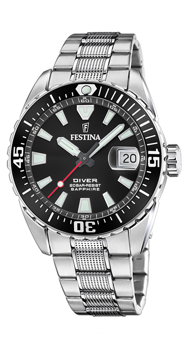 Festina Herrennuhr Edelstahl Festina Herrennuhr Edelstahl