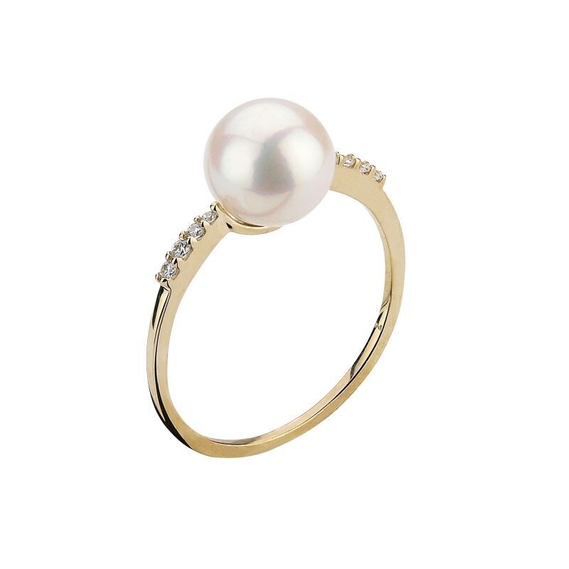 Damenring 333/- Gold mit Perle