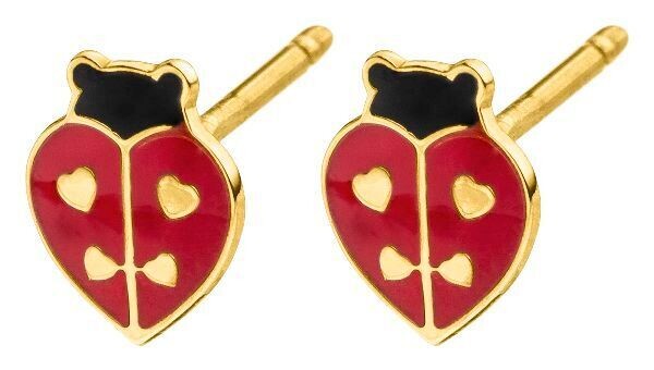 Ohrstecker Gold 375/- Marienkäfer