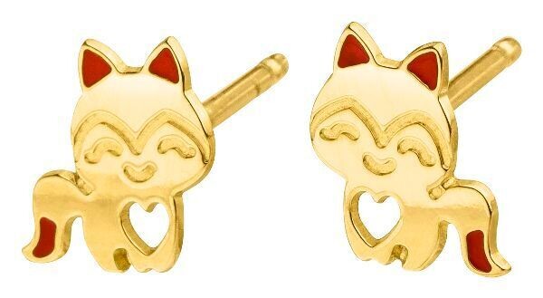 Ohrstecker Gold 375/- Katze Ohrstecker Gold 375/- Katze