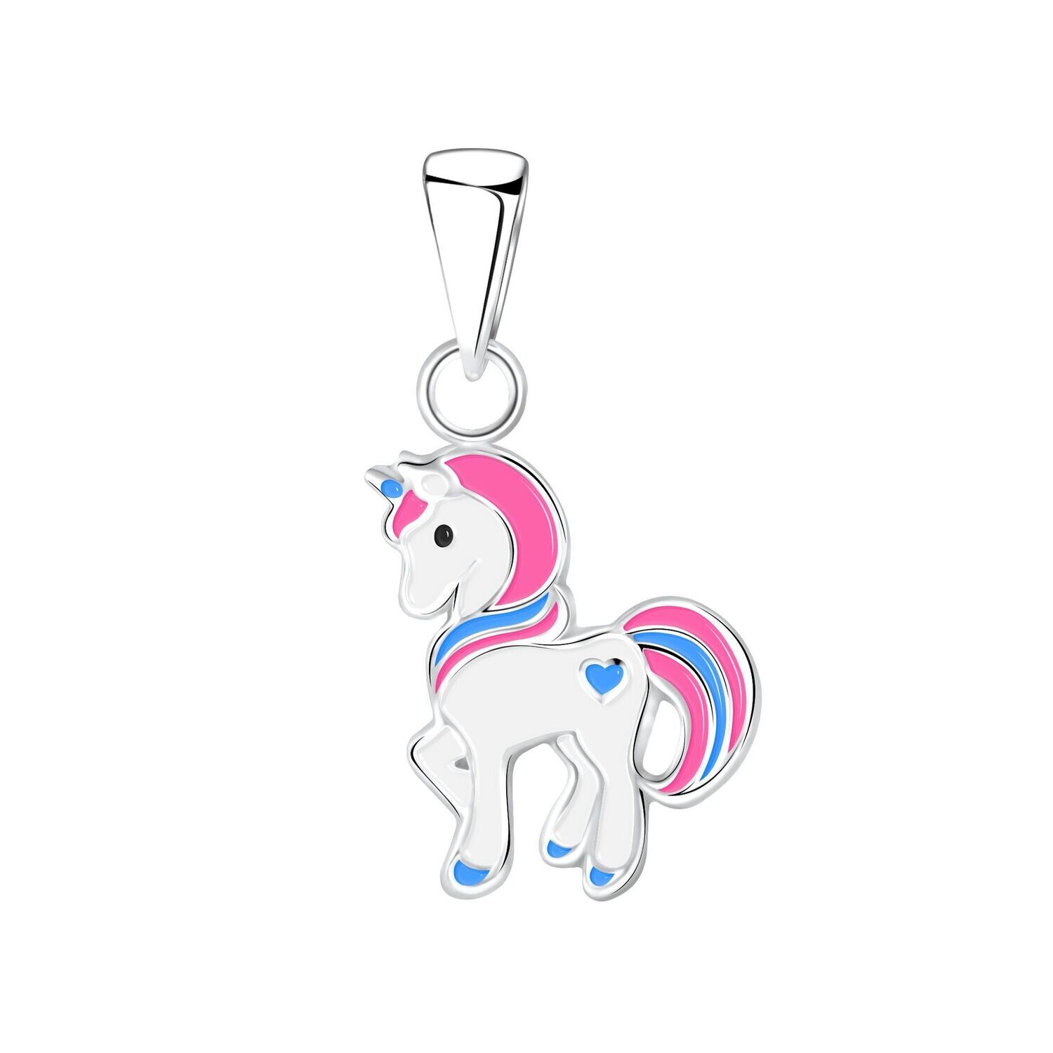 Anhänger stolzes Einhorn GROSS 925 Silber
